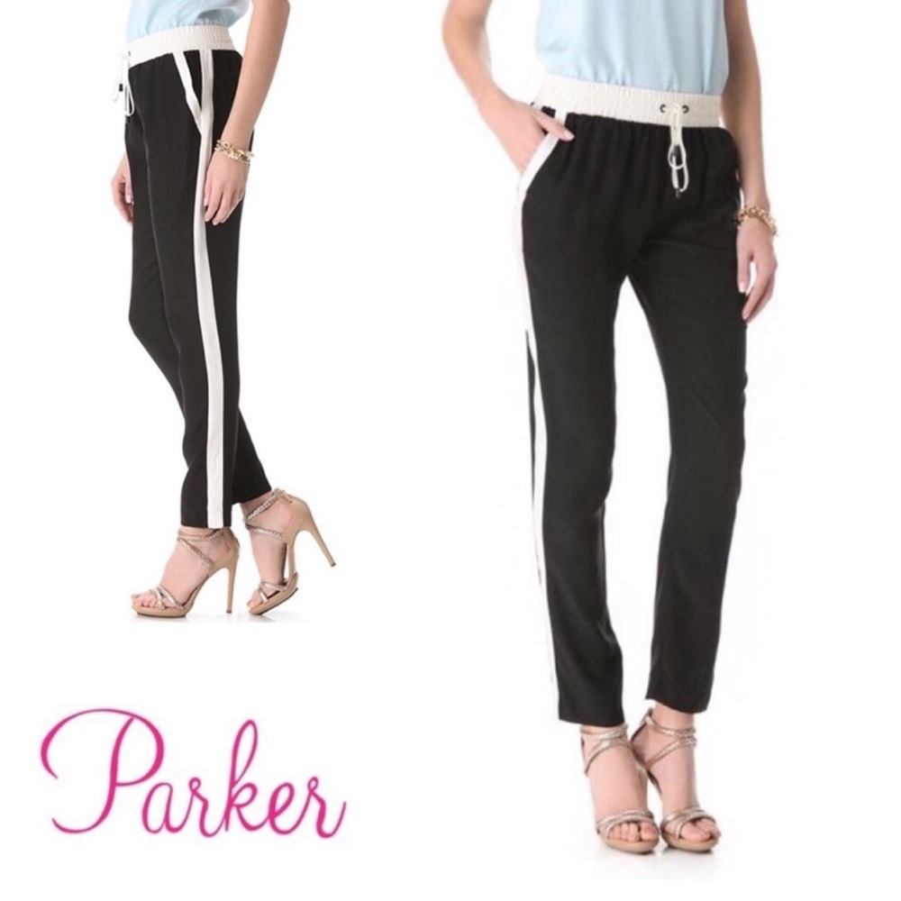 💜 NWT Parker Silk Track Pants M